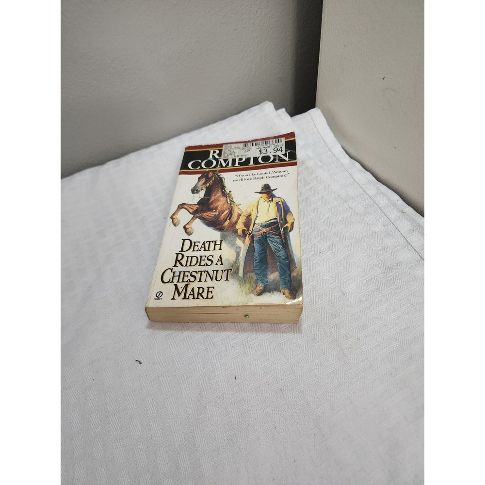 Death Rides a Chestnut Mare Ralph Compton Western Paperback Book Signet